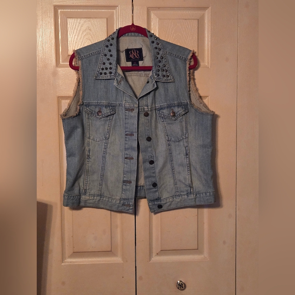 Rock & Republic Studded Denim Vest